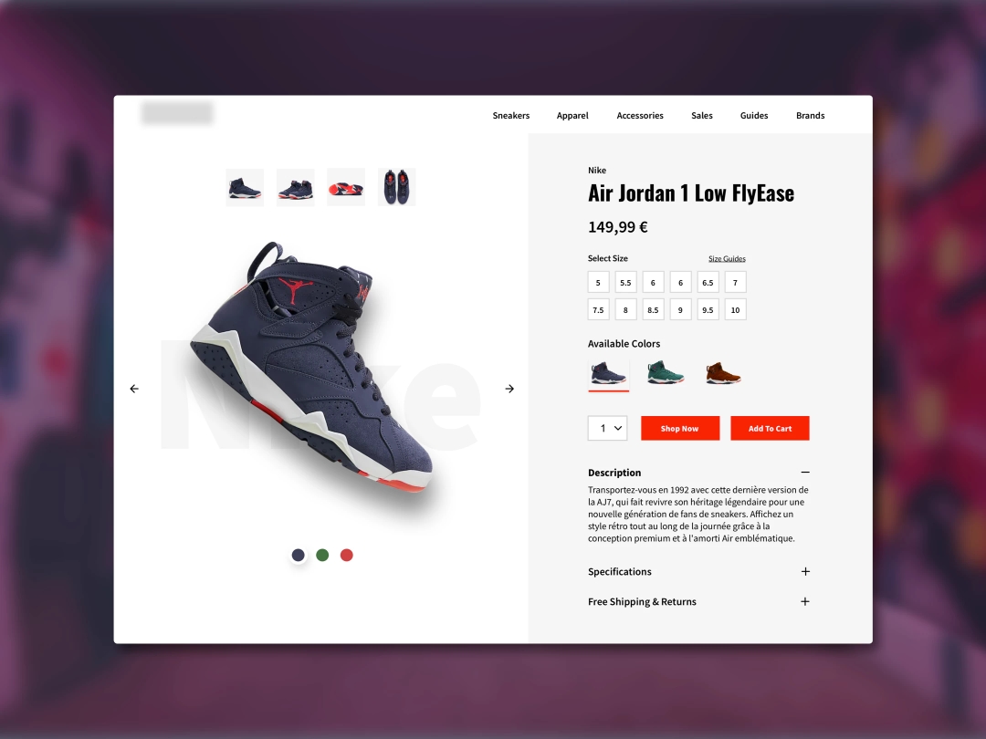 WebsiteHub-ecommerce-sneakers-example